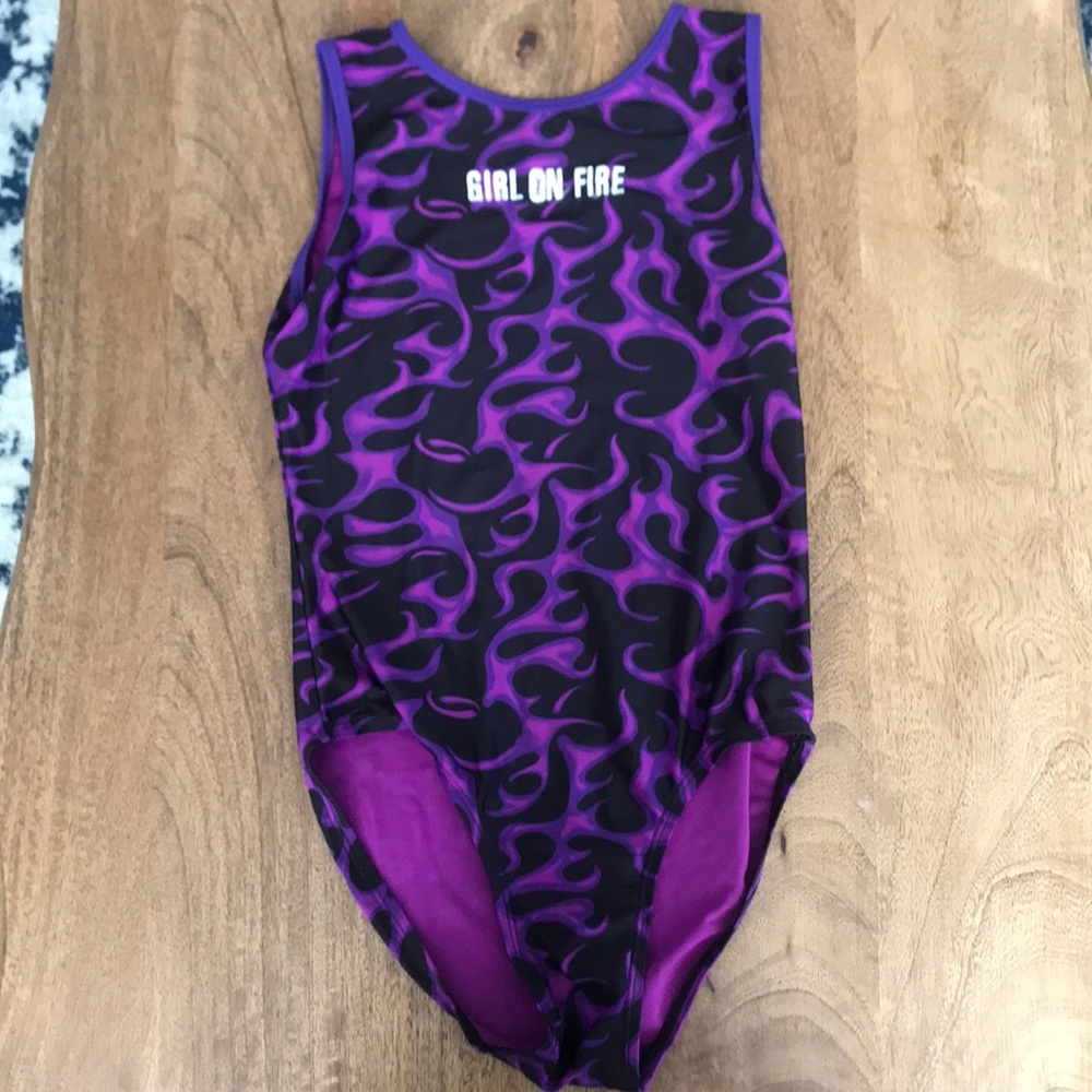 Girl on Fire Gymnastics Leotard